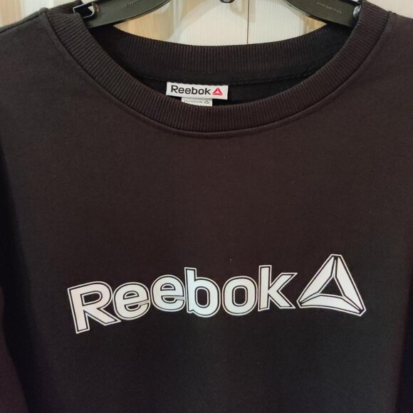 Reebok Women's Black Long Sleeve Logo Crew Sweatshirt Size XL NWT - Picture 3 of 5